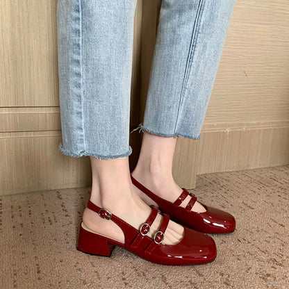 Classic orthopaedic everyday leather flats for women | Nancy