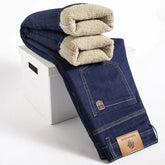 Fleece lined full length jeans for men | Hudson