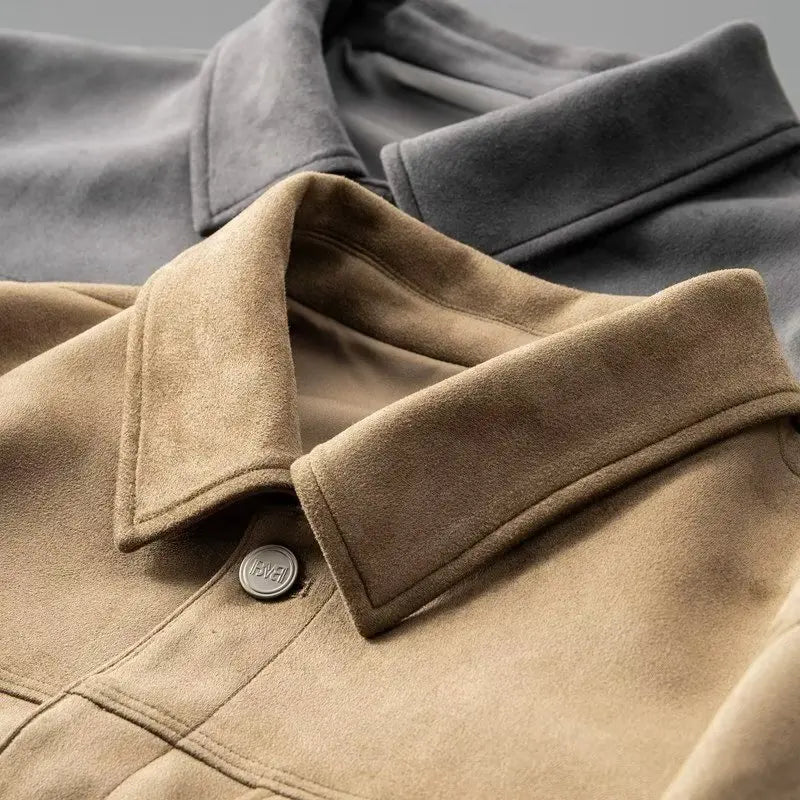 Classic suede everyday casual jacket for men | St. Clair