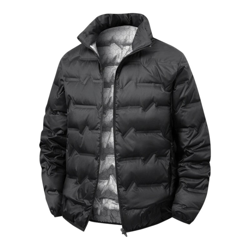 Quilted high collar winter jacket for men | Arcton