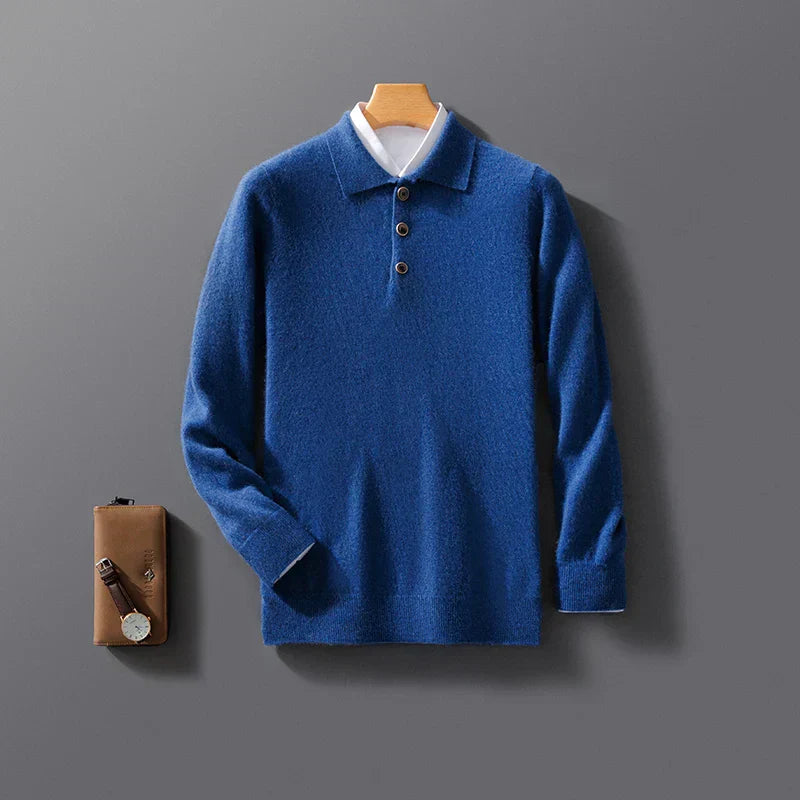 Classic cashmere everyday polo shirt for men | Belford