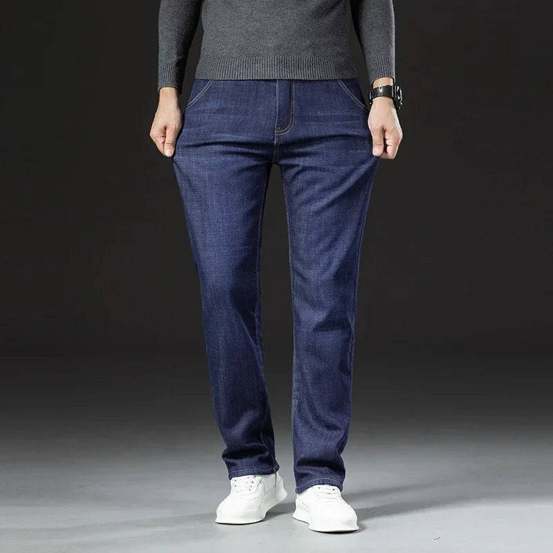 Fleece lined full length jeans for men | Hudson