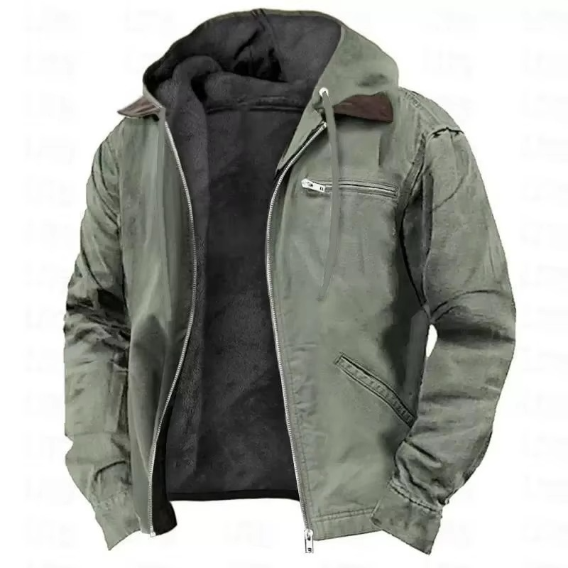 Classic hooded winter utility jacket for men | Mason
