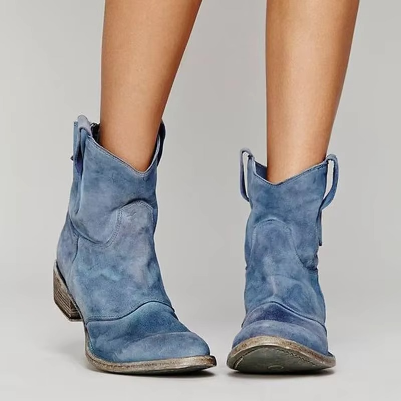 Classic pointed toe western ankle boots for women | Sierra