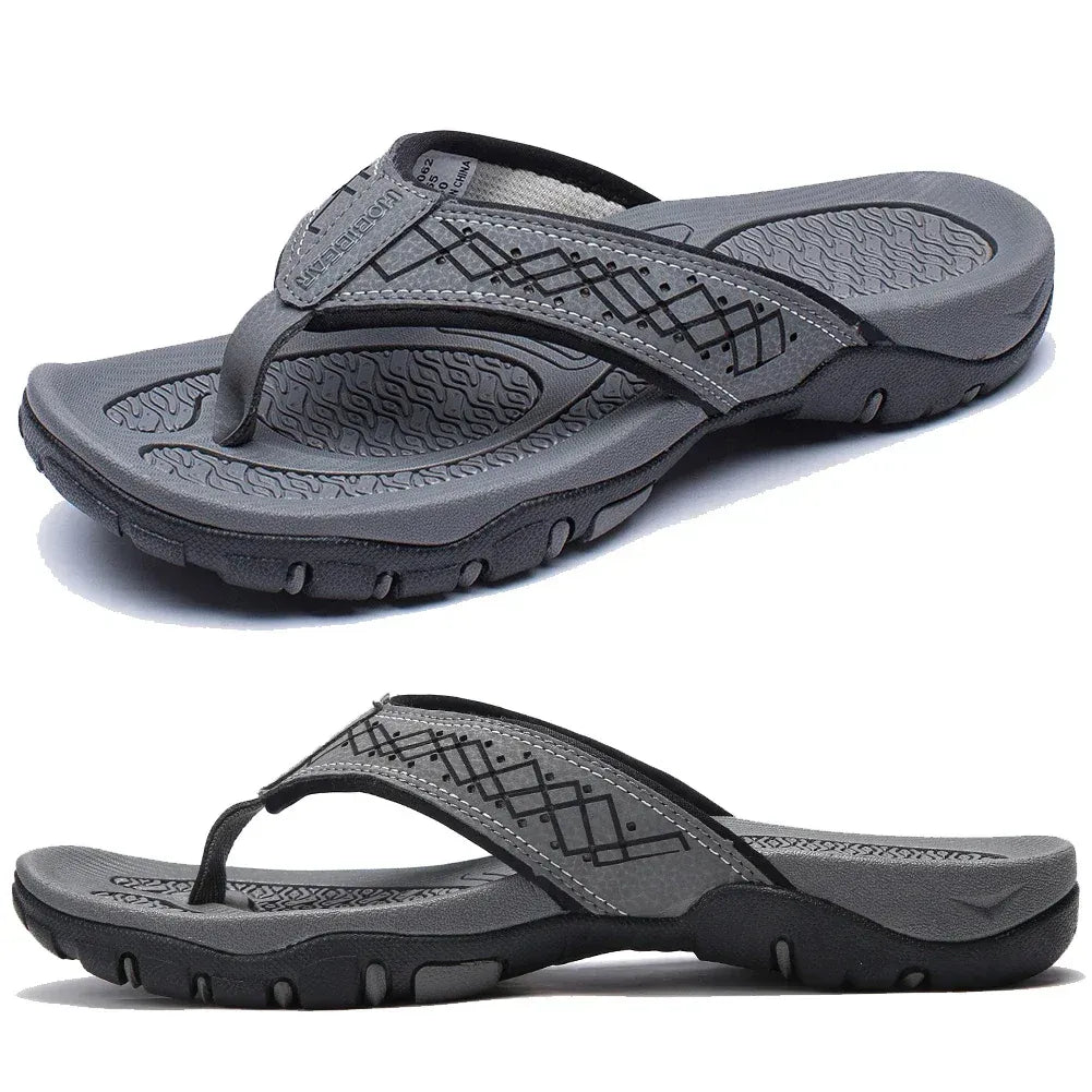 Men's supportive athletic flip flops with arch support | WaveStride
