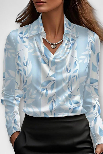 Elegant satin shimmer everyday blouse for women | Sofia