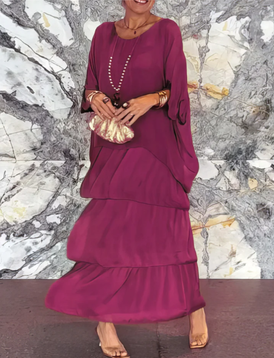 Flowing Elegant Maxi Dress for Women | Selene