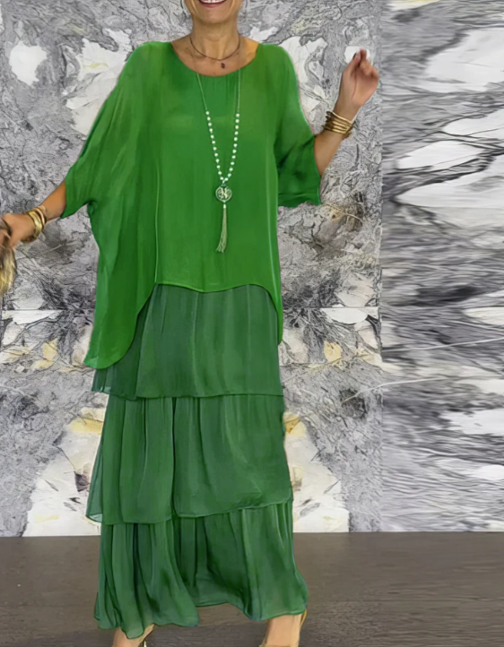 Flowing Elegant Maxi Dress for Women | Selene