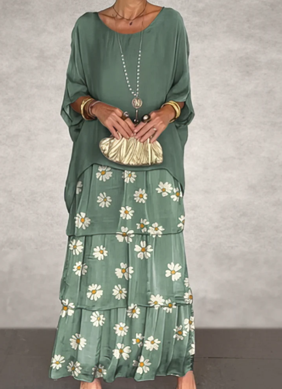 Flowing Elegant Maxi Dress for Women | Selene