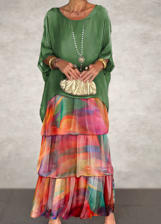 Flowing Elegant Maxi Dress for Women | Selene