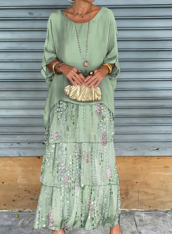 Flowing Elegant Maxi Dress for Women | Selene