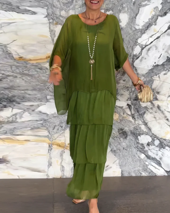 Flowing Elegant Maxi Dress for Women | Selene