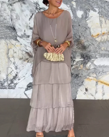 Flowing Elegant Maxi Dress for Women | Selene