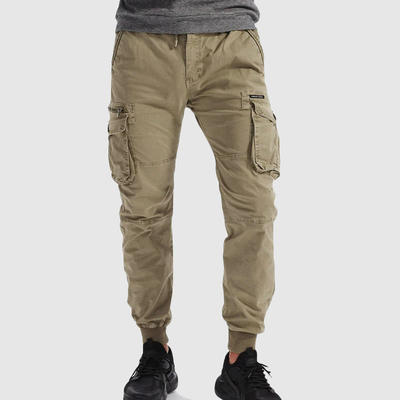 Slim-fit cargo pants with utility pockets for men | Atlas