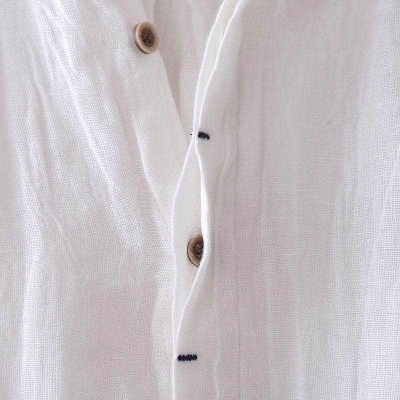 Casual short-sleeve linen shirt for men | Lorenzo