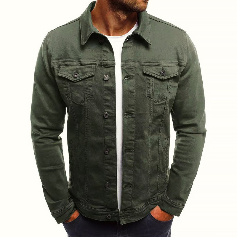 Slim-fit casual denim jacket for men | Armand