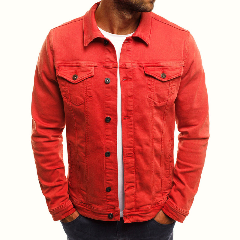 Slim-fit casual denim jacket for men | Armand