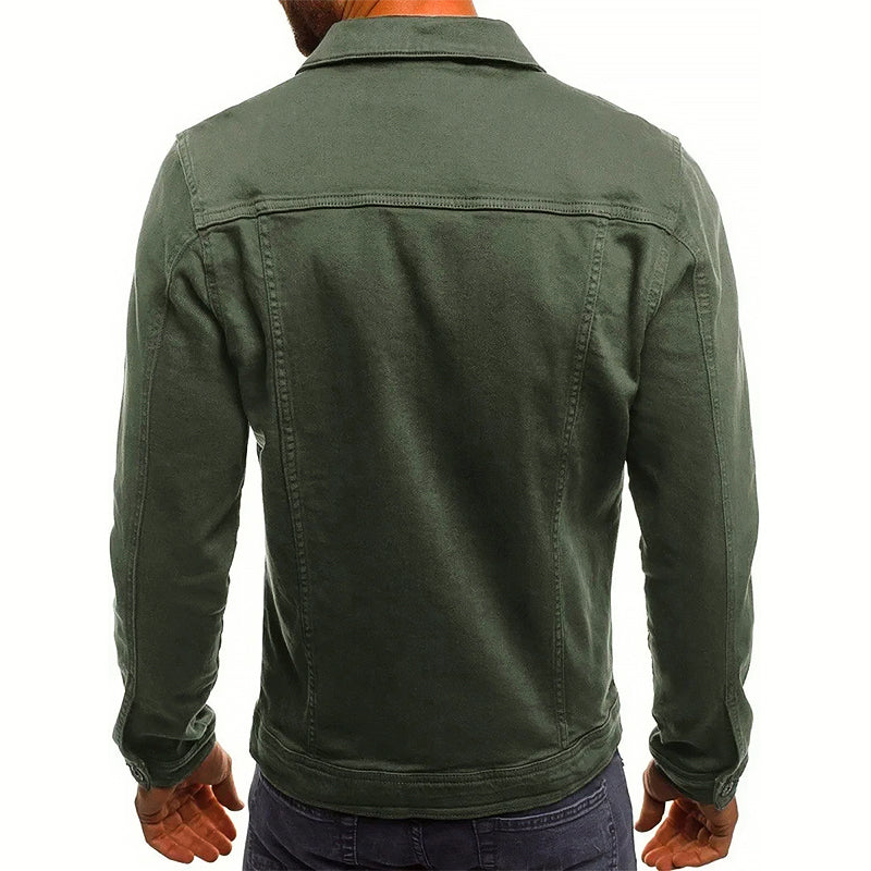 Slim-fit casual denim jacket for men | Armand