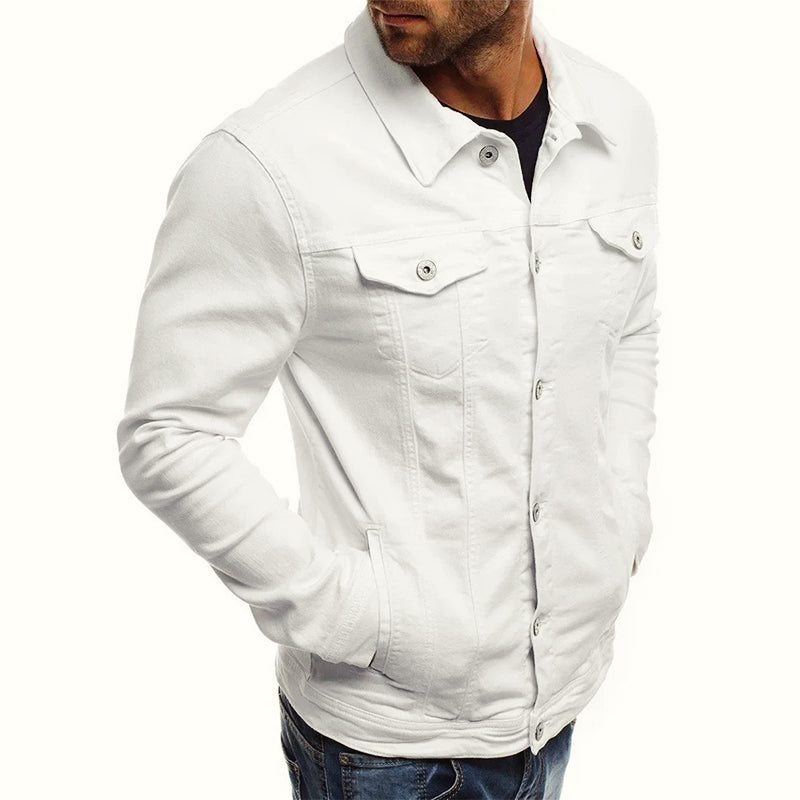 Slim-fit casual denim jacket for men | Armand