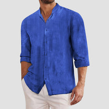 Classic long-sleeve button shirt for men | Mateo
