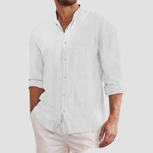 Classic long-sleeve button shirt for men | Mateo