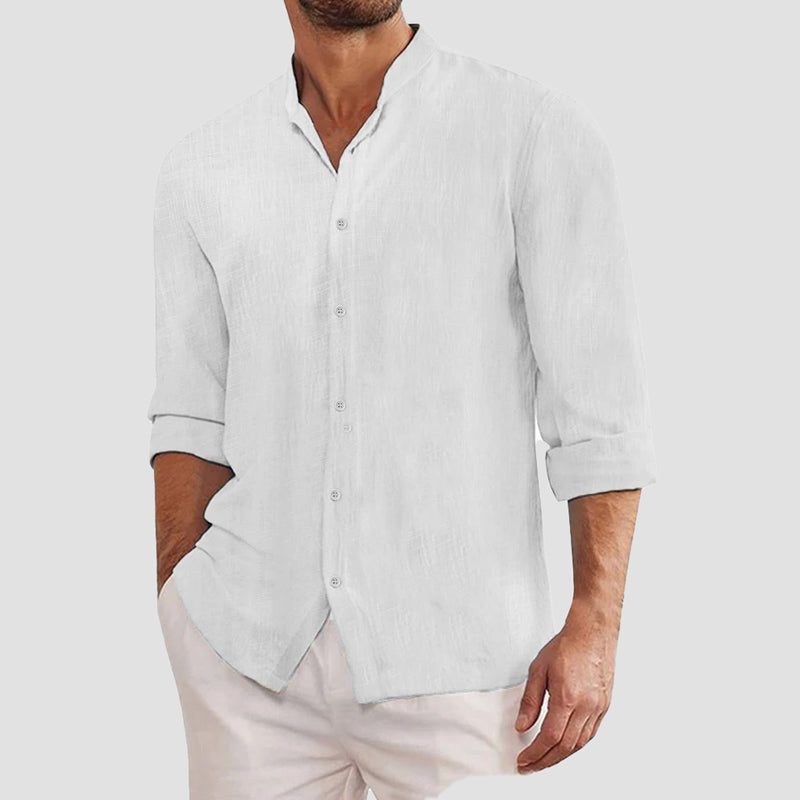 Classic long-sleeve button shirt for men | Mateo