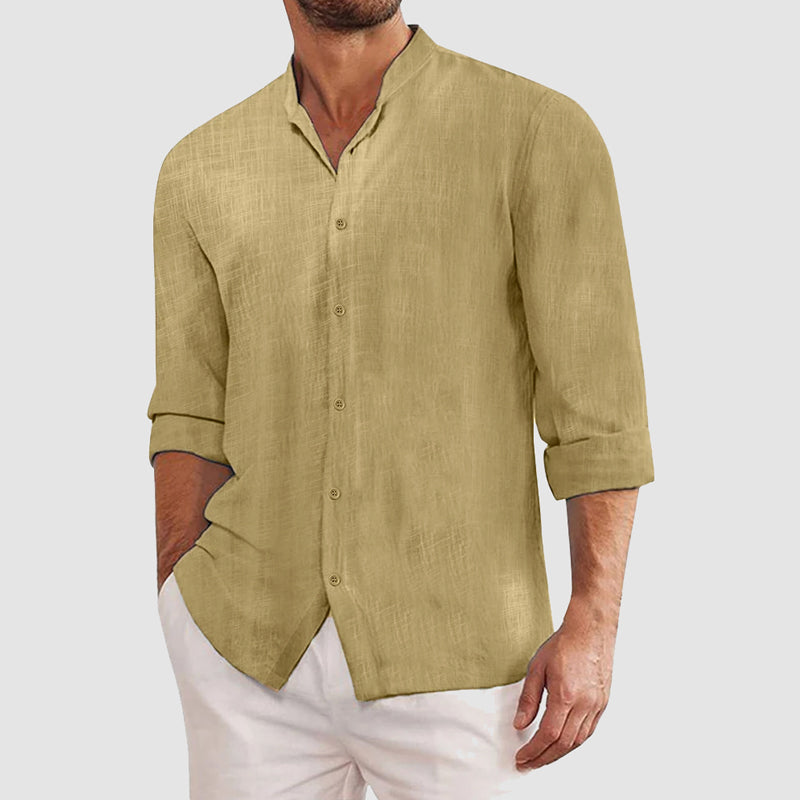 Classic long-sleeve button shirt for men | Mateo