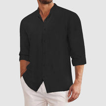 Classic long-sleeve button shirt for men | Mateo