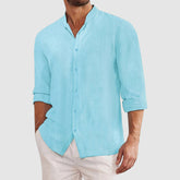 Classic long-sleeve button shirt for men | Mateo