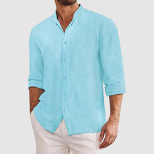 Classic long-sleeve button shirt for men | Mateo