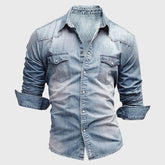 Slim-fit casual button-up shirt for men | Mateo