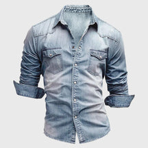 Slim-fit casual button-up shirt for men | Mateo