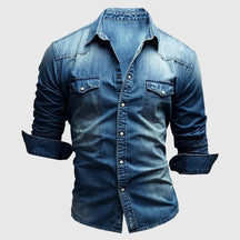 Slim-fit casual button-up shirt for men | Mateo