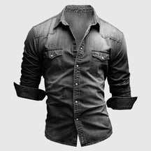 Slim-fit casual button-up shirt for men | Mateo
