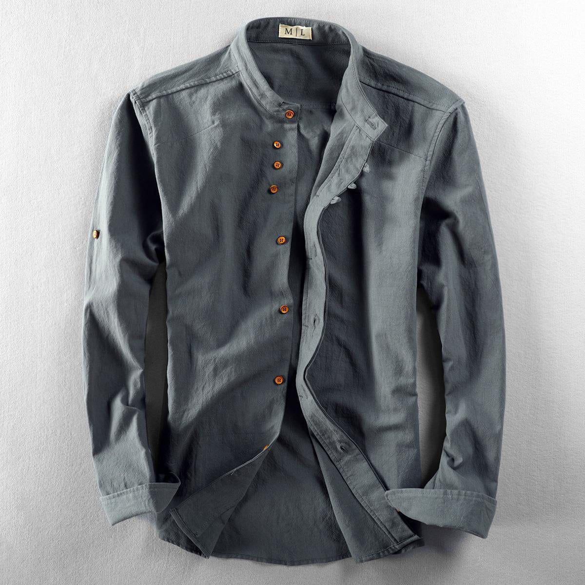 Elegant long coat with buttons for women | Lucy