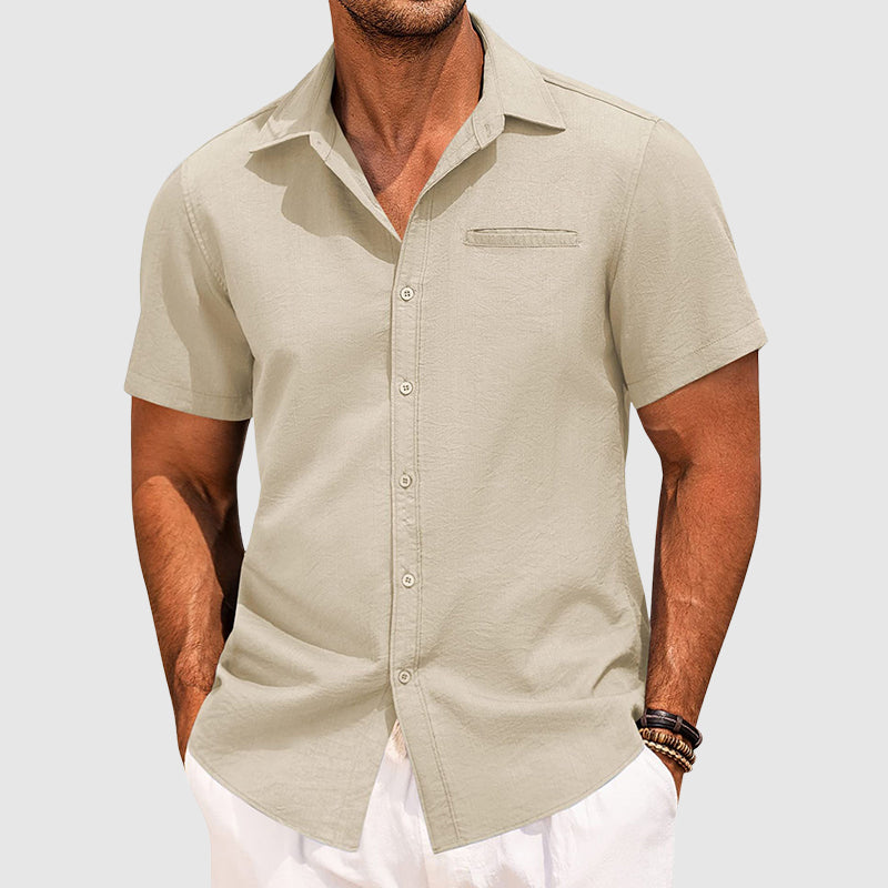 Classic short-sleeve summer shirt for men | Arlo