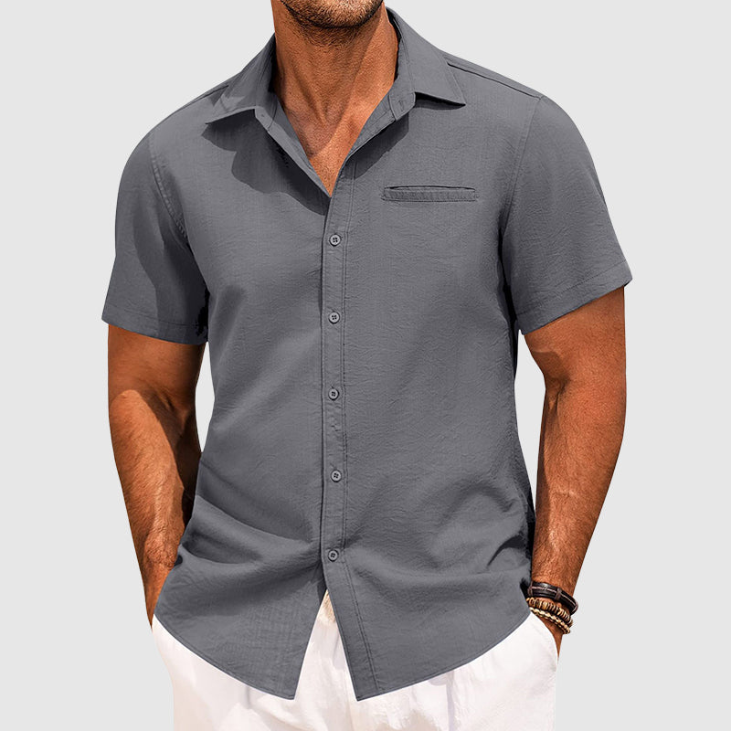 Classic short-sleeve summer shirt for men | Arlo