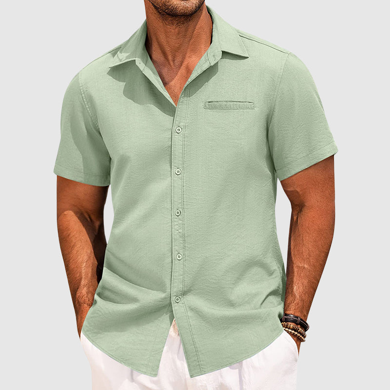 Classic short-sleeve summer shirt for men | Arlo