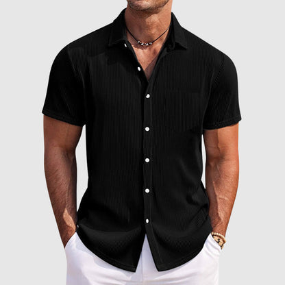Striped short-sleeve summer shirt for men | Adrian