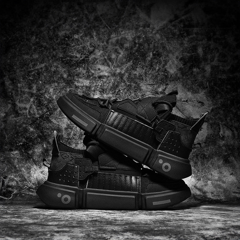 Sleek lace-up sneakers with modern design for men | Arlo