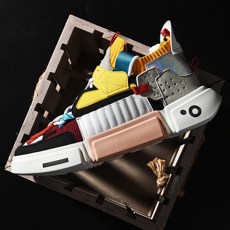 Sleek lace-up sneakers with modern design for men | Arlo