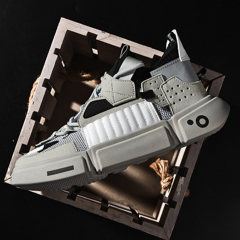 Sleek lace-up sneakers with modern design for men | Arlo