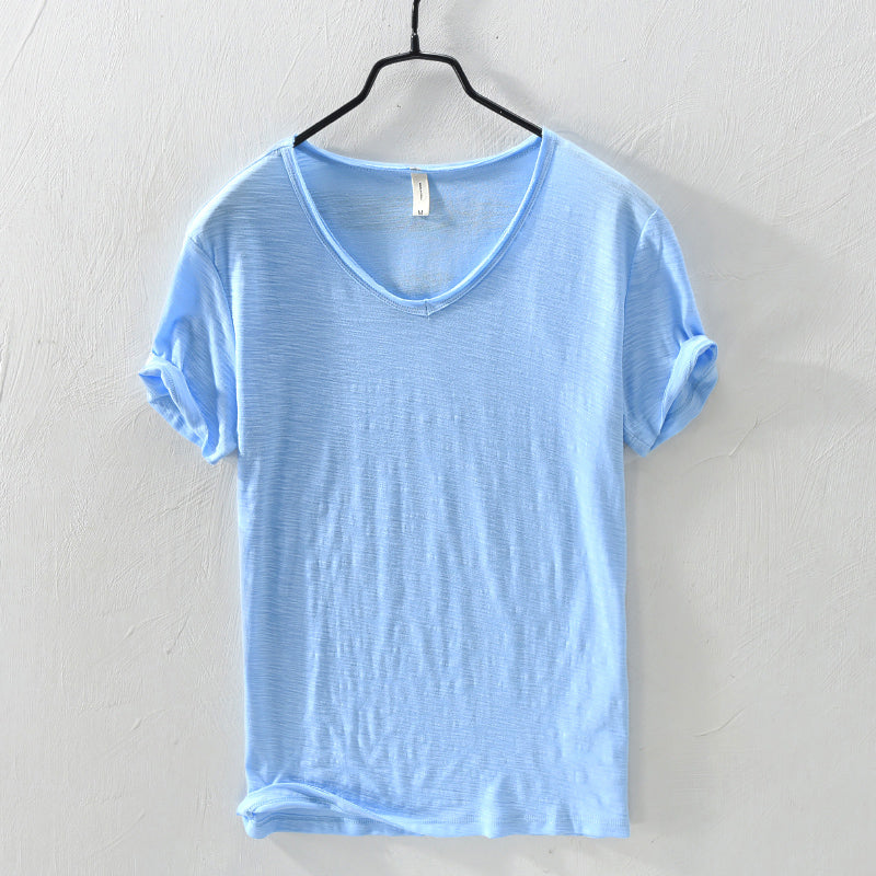 Classic Cotton Short Sleeve Shirt for Men | Silvano