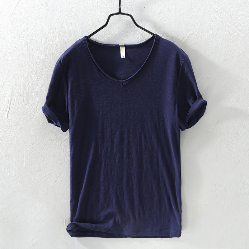 Classic Cotton Short Sleeve Shirt for Men | Silvano