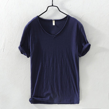 Classic Cotton Short Sleeve Shirt for Men | Silvano
