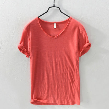 Classic Cotton Short Sleeve Shirt for Men | Silvano