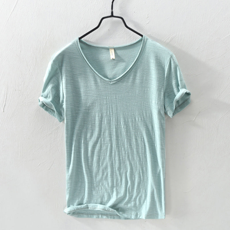 Classic Cotton Short Sleeve Shirt for Men | Silvano