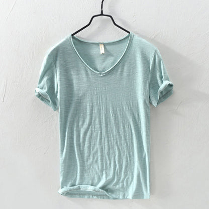 Classic Cotton Short Sleeve Shirt for Men | Silvano