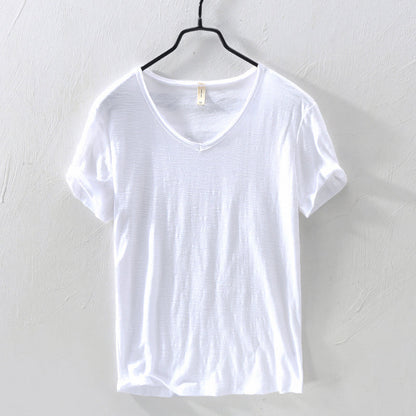 Classic Cotton Short Sleeve Shirt for Men | Silvano
