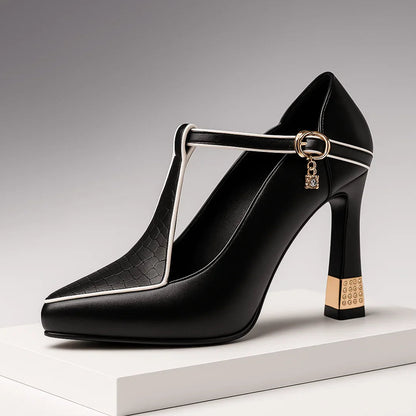 Classic vixen block-heel everyday heels for women | Vivienne